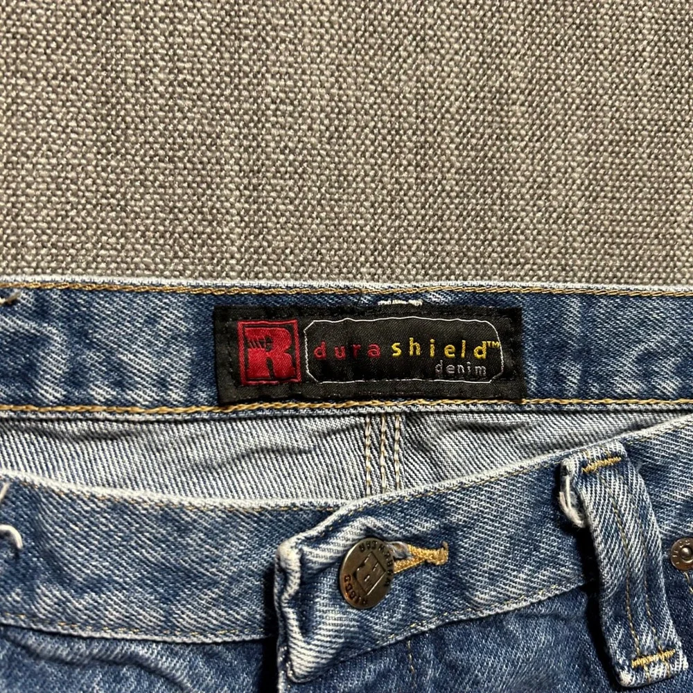 Riggs Workwear Wrangler Carpenter Jeans Mens 36x30 Blue Relaxed Fit Hammer Loop